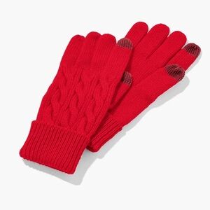NWT Talbots Soft Cable Knit Gloves